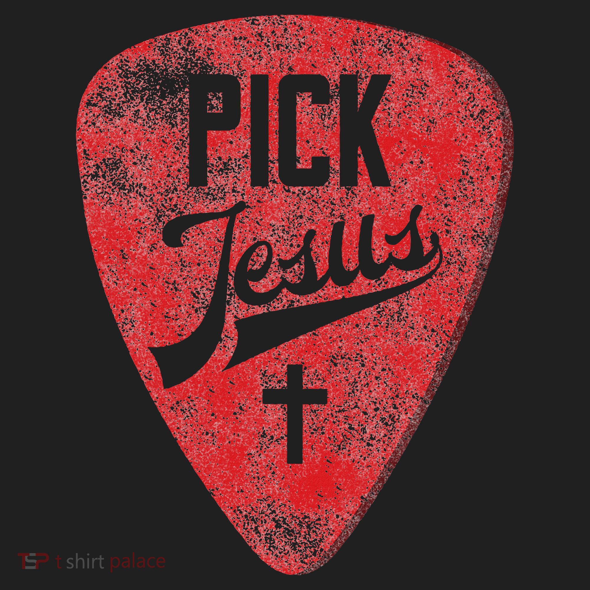 Pick Jesus Christian Music Pastor Guitar Red Pick Hat