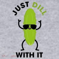 Pickle Just Dill With It Motivational Funny Sarcastic Great Gift Women's Sweatshirt thumb 2