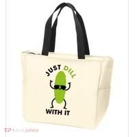 Pickle Just Dill With It Motivational Funny Sarcastic Great Gift Tote Bag thumb 3