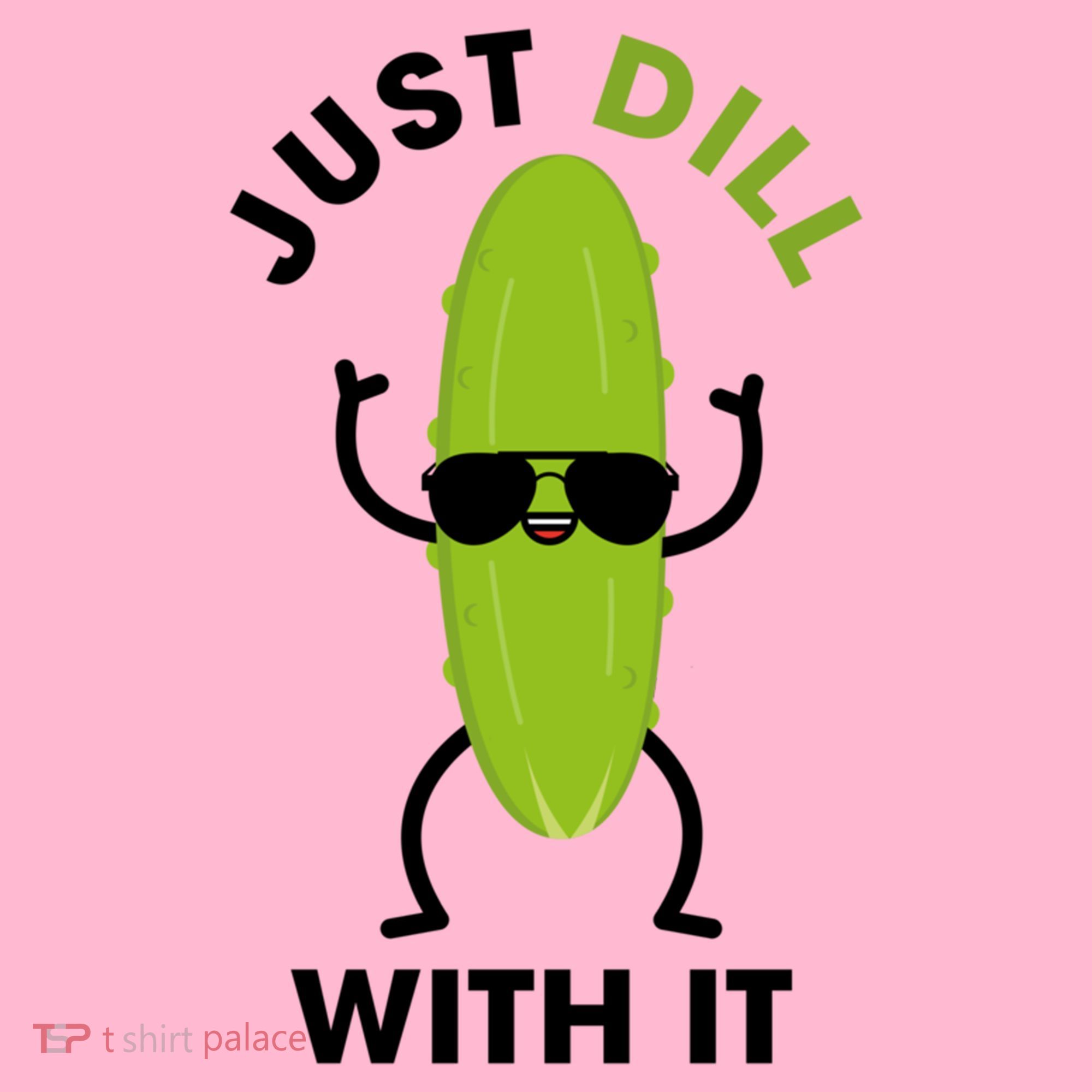 Pickle Just Dill With It Motivational Funny Sarcastic Great Gift Coaster