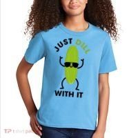 Pickle Just Dill With It Motivational Funny Sarcastic Great Gift Kids T-Shirt thumb 2