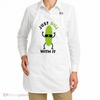Pickle Just Dill With It Motivational Funny Sarcastic Great Gift Apron thumb 2