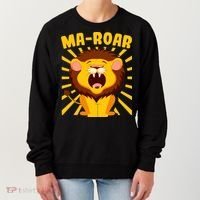 Passover Jewish Days Lion Roaring Hebrew Kindergarten Family Gift Women's Sweatshirt thumb 0