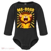 Passover Jewish Days Lion Roaring Hebrew Kindergarten Family Gift Baby Long Sleeve Bodysuit thumb 0