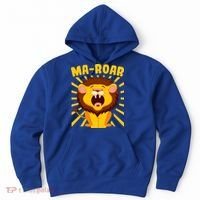 Passover Jewish Days Lion Roaring Hebrew Kindergarten Family Gift Hoodie thumb 0