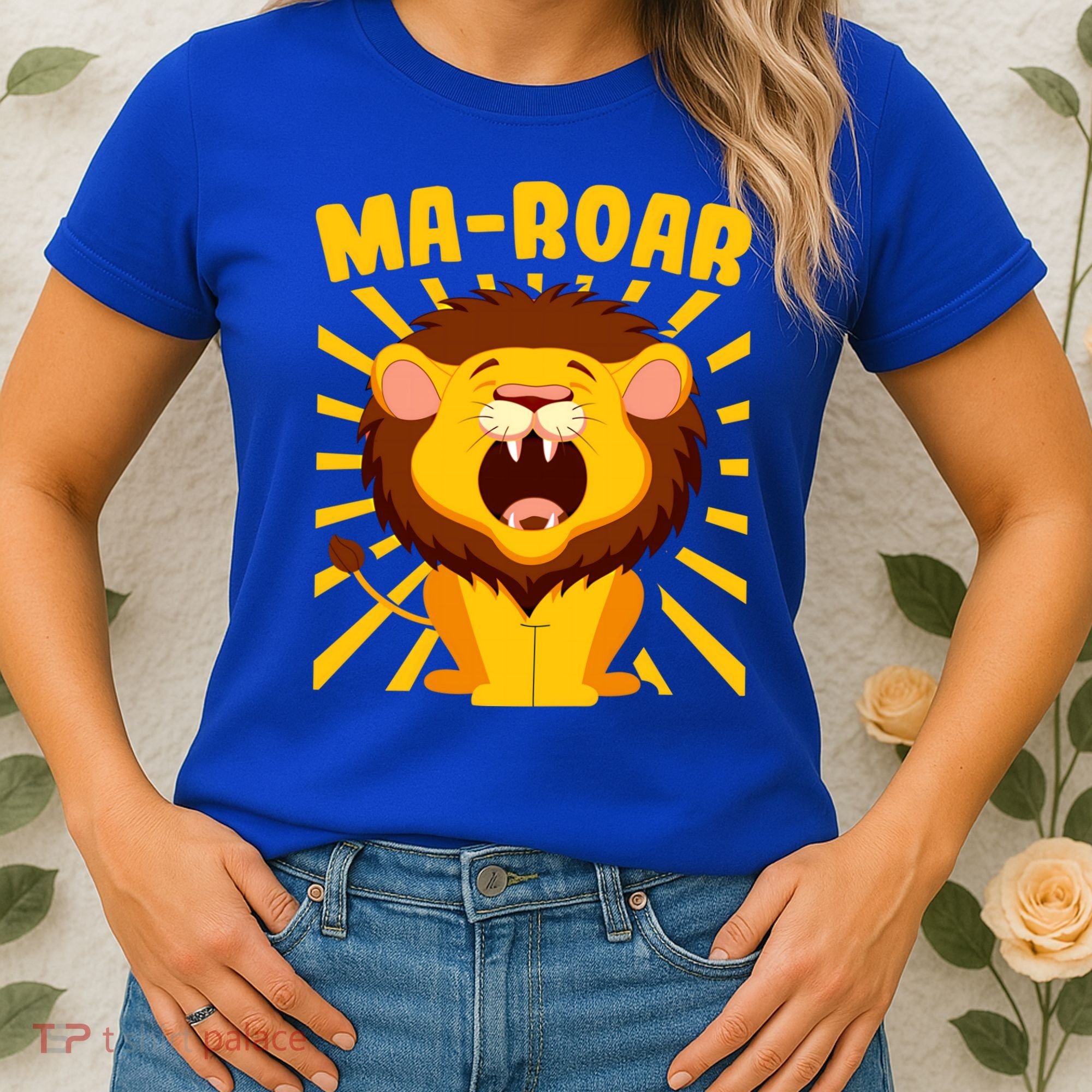 Passover Jewish Days Lion Roaring Hebrew Kindergarten Family Gift Women's T-Shirt