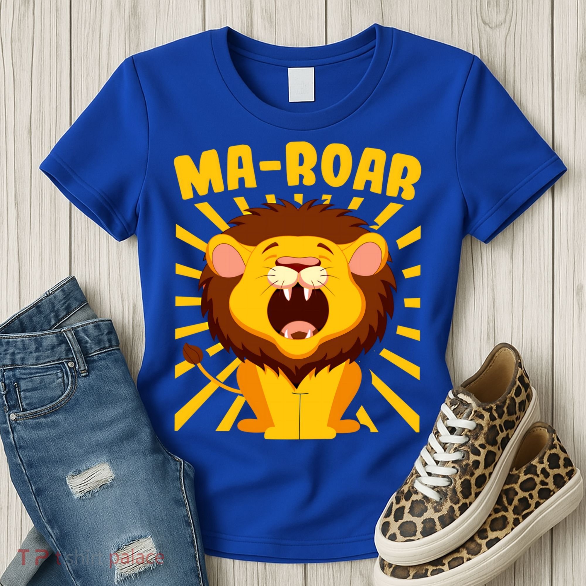 Passover Jewish Days Lion Roaring Hebrew Kindergarten Family Gift Women's T-Shirt