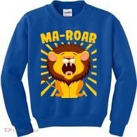 Passover Jewish Days Lion Roaring Hebrew Kindergarten Family Gift Kids Sweatshirt thumb 0