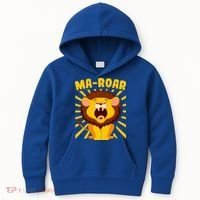 Passover Jewish Days Lion Roaring Hebrew Kindergarten Family Gift Kids Hoodie thumb 0