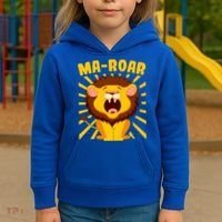 Passover Jewish Days Lion Roaring Hebrew Kindergarten Family Gift Kids Hoodie thumb 3
