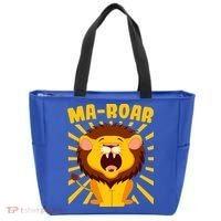 Passover Jewish Days Lion Roaring Hebrew Kindergarten Family Gift Tote Bag thumb 0