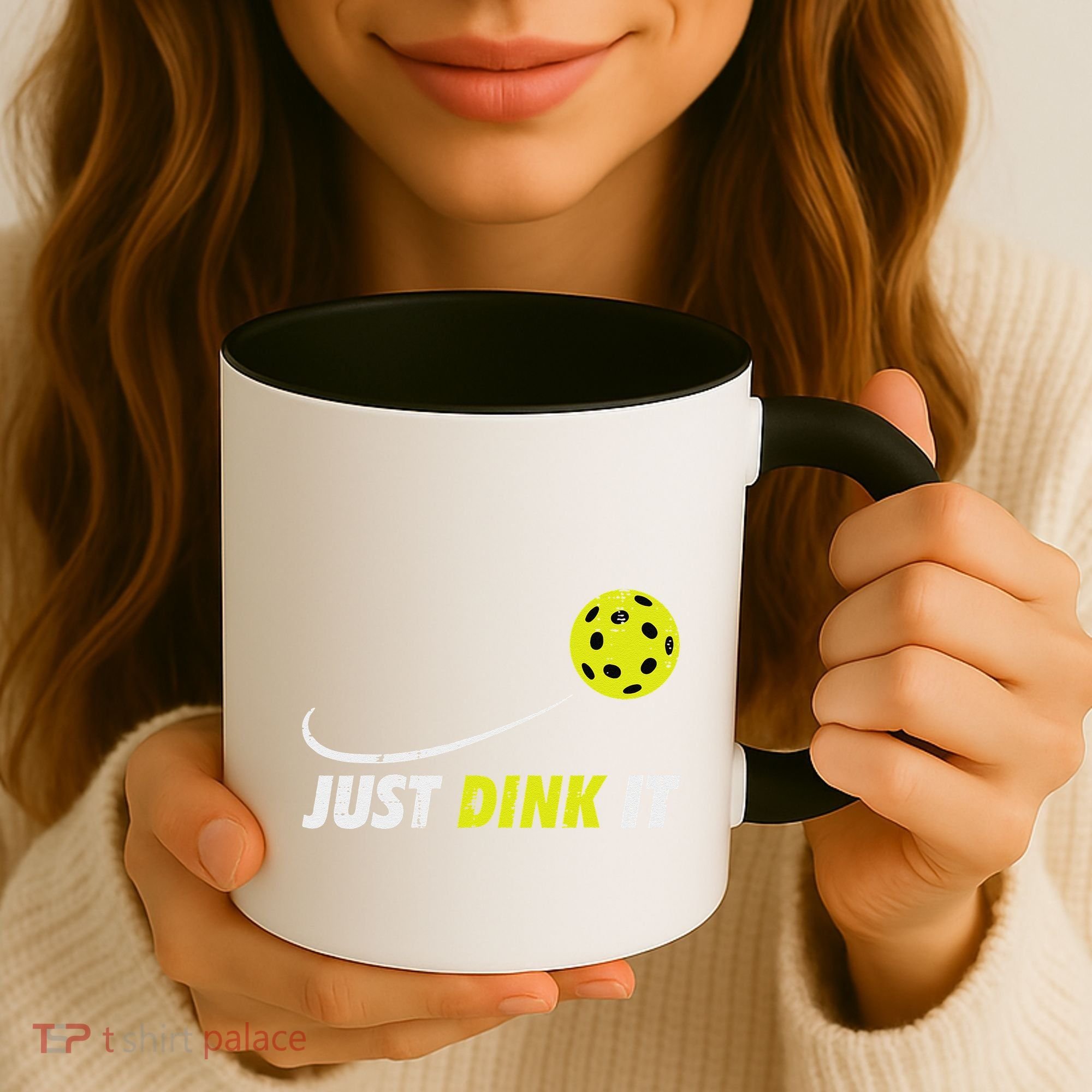 Pickleball Just Dink It Funny Pickle Ball Coffee Mug