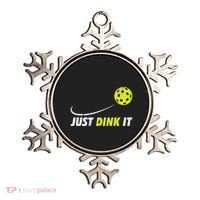 Pickleball Just Dink It Funny Pickle Ball Ornament thumb 0