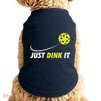 Pickleball Just Dink It Funny Pickle Ball Doggie Tank thumb 0