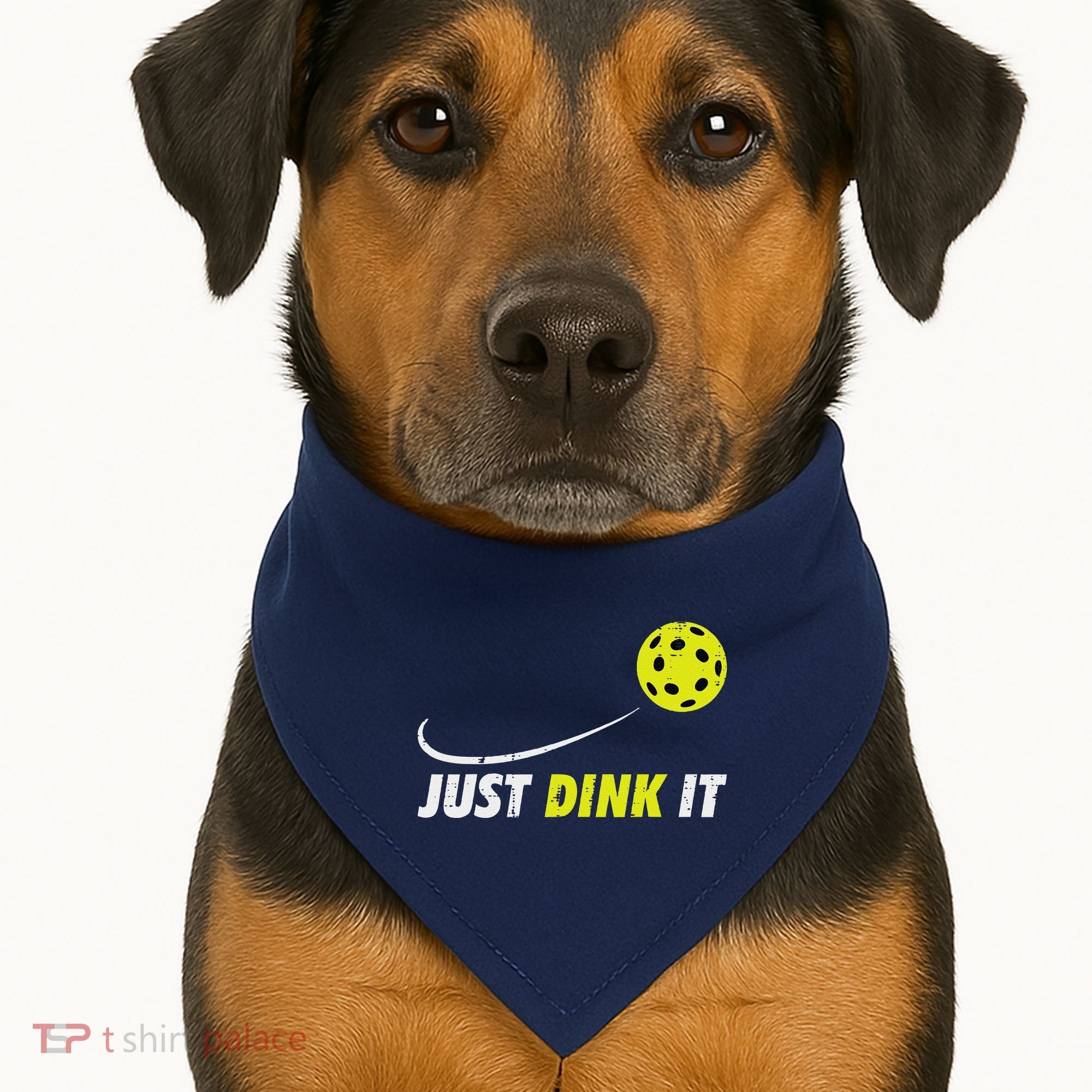 Pickleball Just Dink It Funny Pickle Ball USA-Made Doggie Bandana