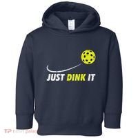Pickleball Just Dink It Funny Pickle Ball Toddler Hoodie thumb 0