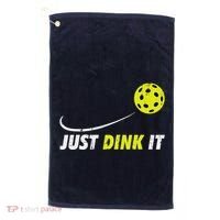 Pickleball Just Dink It Funny Pickle Ball Golf Towel thumb 0