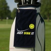 Pickleball Just Dink It Funny Pickle Ball Golf Towel thumb 2