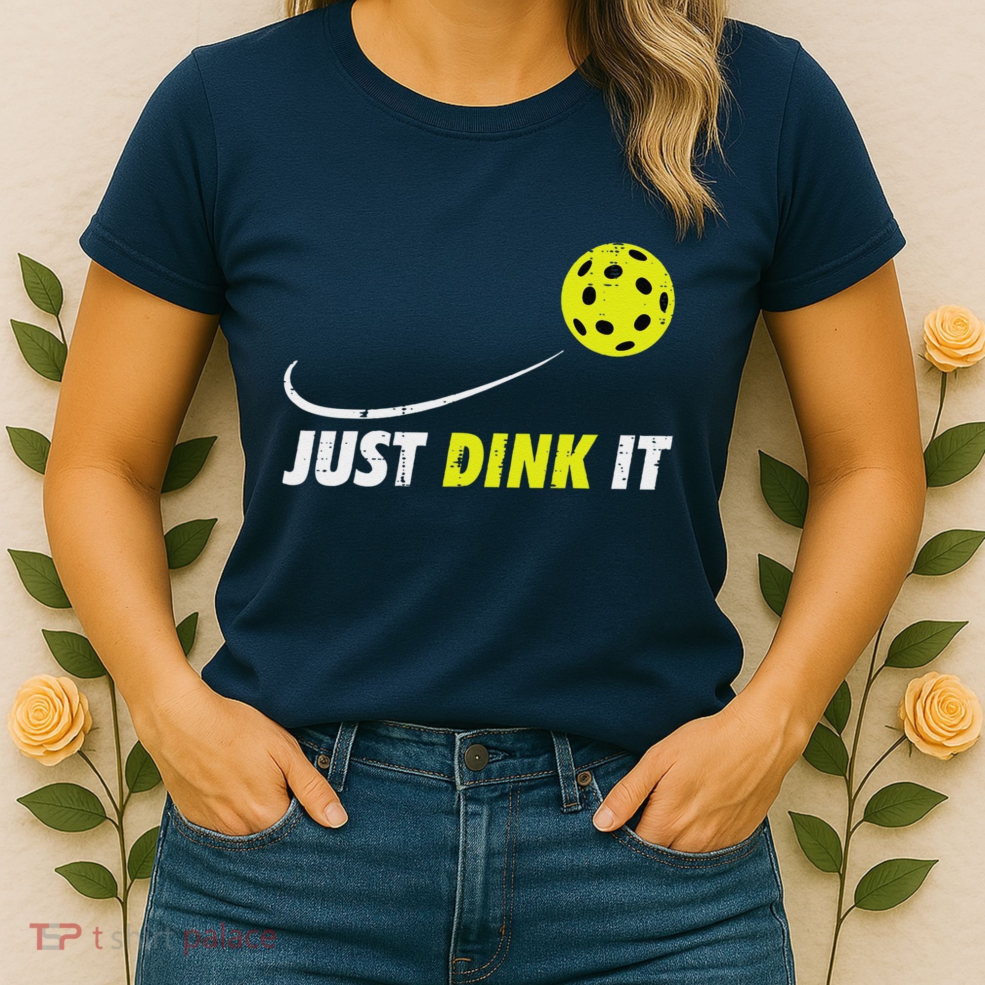 Pickleball Just Dink It Funny Pickle Ball Women's T-Shirt