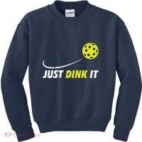 Pickleball Just Dink It Funny Pickle Ball Kids Sweatshirt thumb 0