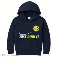 Pickleball Just Dink It Funny Pickle Ball Kids Hoodie thumb 0