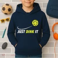 Pickleball Just Dink It Funny Pickle Ball Kids Hoodie thumb 2