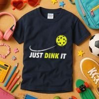 Pickleball Just Dink It Funny Pickle Ball Kids T-Shirt thumb 3
