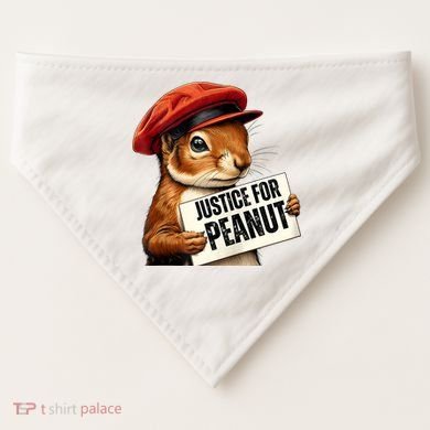 P’Nut Justice For Pnut Pnut Justice For Peanut The Squirrel USA-Made Doggie Bandana