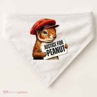 P’Nut Justice For Pnut Pnut Justice For Peanut The Squirrel USA-Made Doggie Bandana thumb 0
