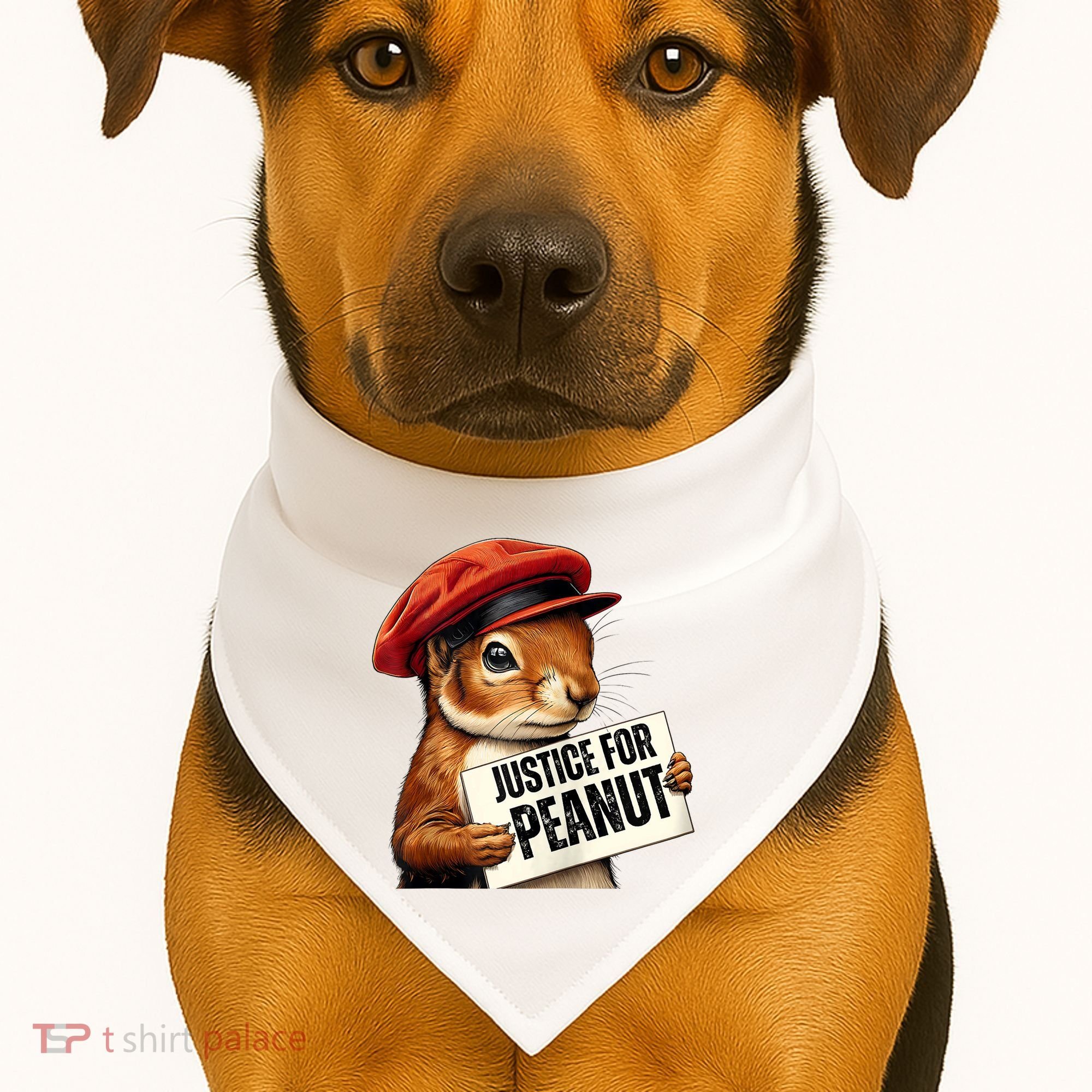 P’Nut Justice For Pnut Pnut Justice For Peanut The Squirrel USA-Made Doggie Bandana