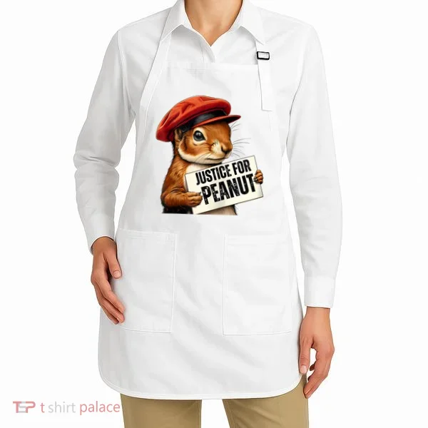 P’Nut Justice For Pnut Pnut Justice For Peanut The Squirrel Apron