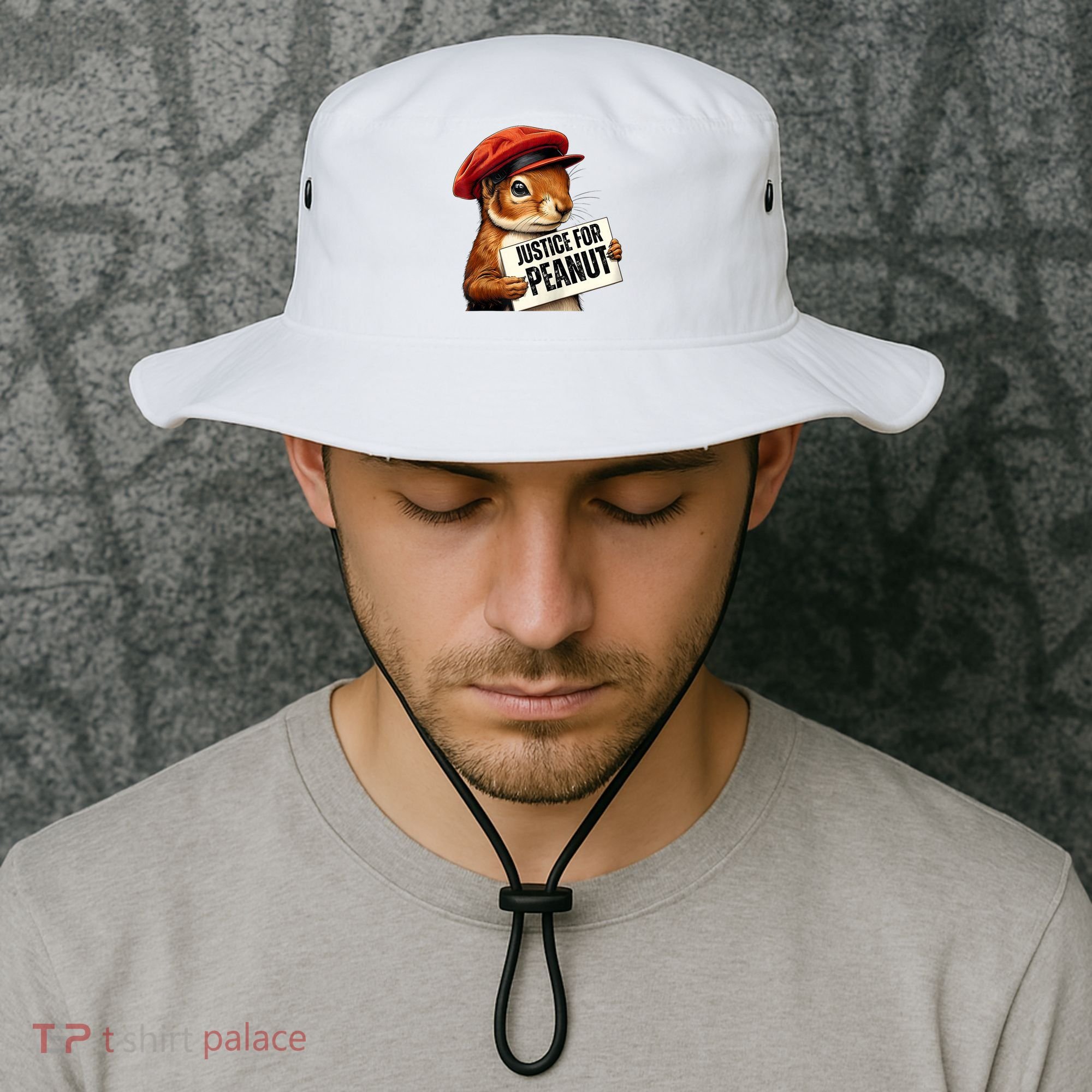 P’Nut Justice For Pnut Pnut Justice For Peanut The Squirrel Bucket Hat