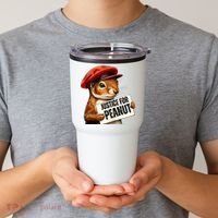 P’Nut Justice For Pnut Pnut Justice For Peanut The Squirrel Tumbler thumb 2