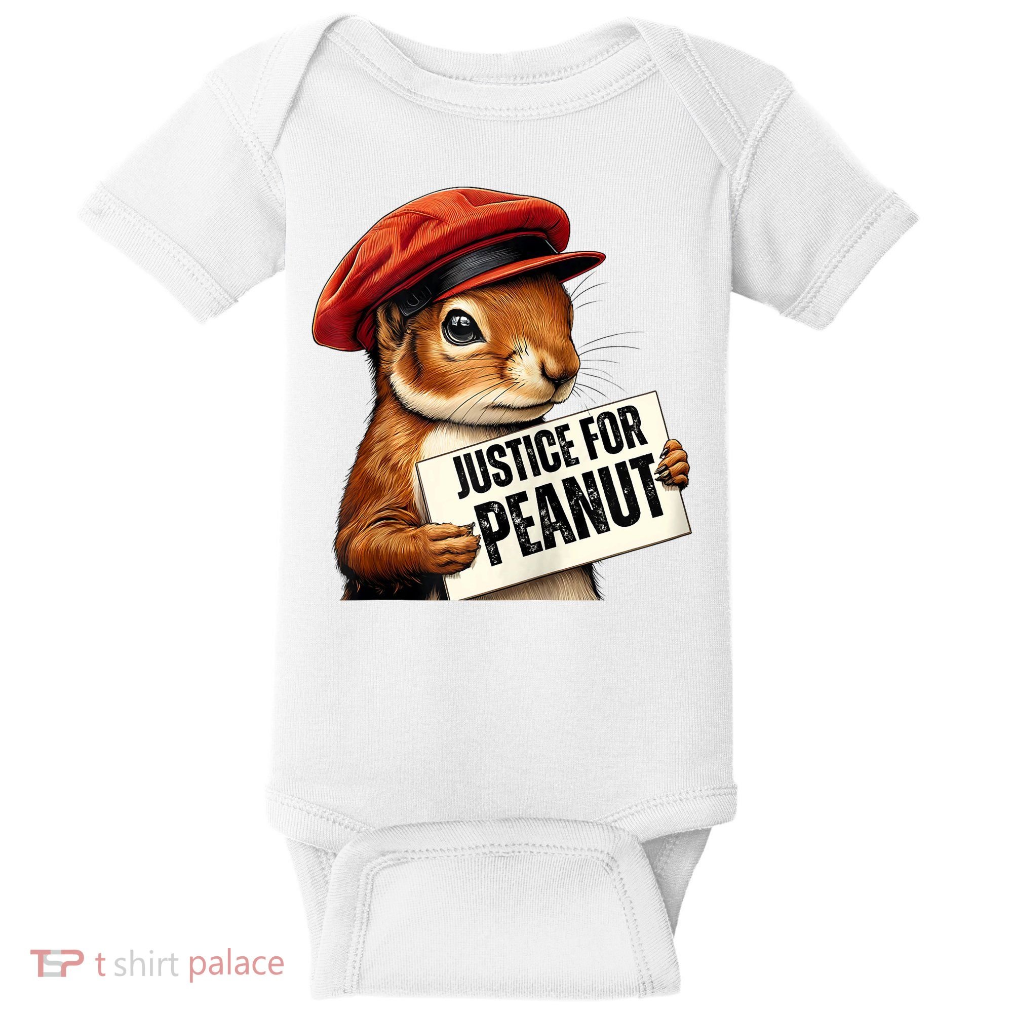 P’Nut Justice For Pnut Pnut Justice For Peanut The Squirrel Baby Bodysuit