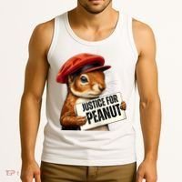 P’Nut Justice For Pnut Pnut Justice For Peanut The Squirrel Tank Top thumb 3