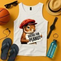 P’Nut Justice For Pnut Pnut Justice For Peanut The Squirrel Tank Top thumb 4
