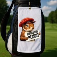 P’Nut Justice For Pnut Pnut Justice For Peanut The Squirrel Golf Towel thumb 2
