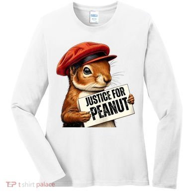 P’Nut Justice For Pnut Pnut Justice For Peanut The Squirrel Women's Long Sleeve Shirt