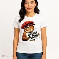 P’Nut Justice For Pnut Pnut Justice For Peanut The Squirrel Women's T-Shirt thumb 4