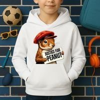 P’Nut Justice For Pnut Pnut Justice For Peanut The Squirrel Kids Hoodie thumb 2