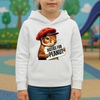 P’Nut Justice For Pnut Pnut Justice For Peanut The Squirrel Kids Hoodie thumb 3