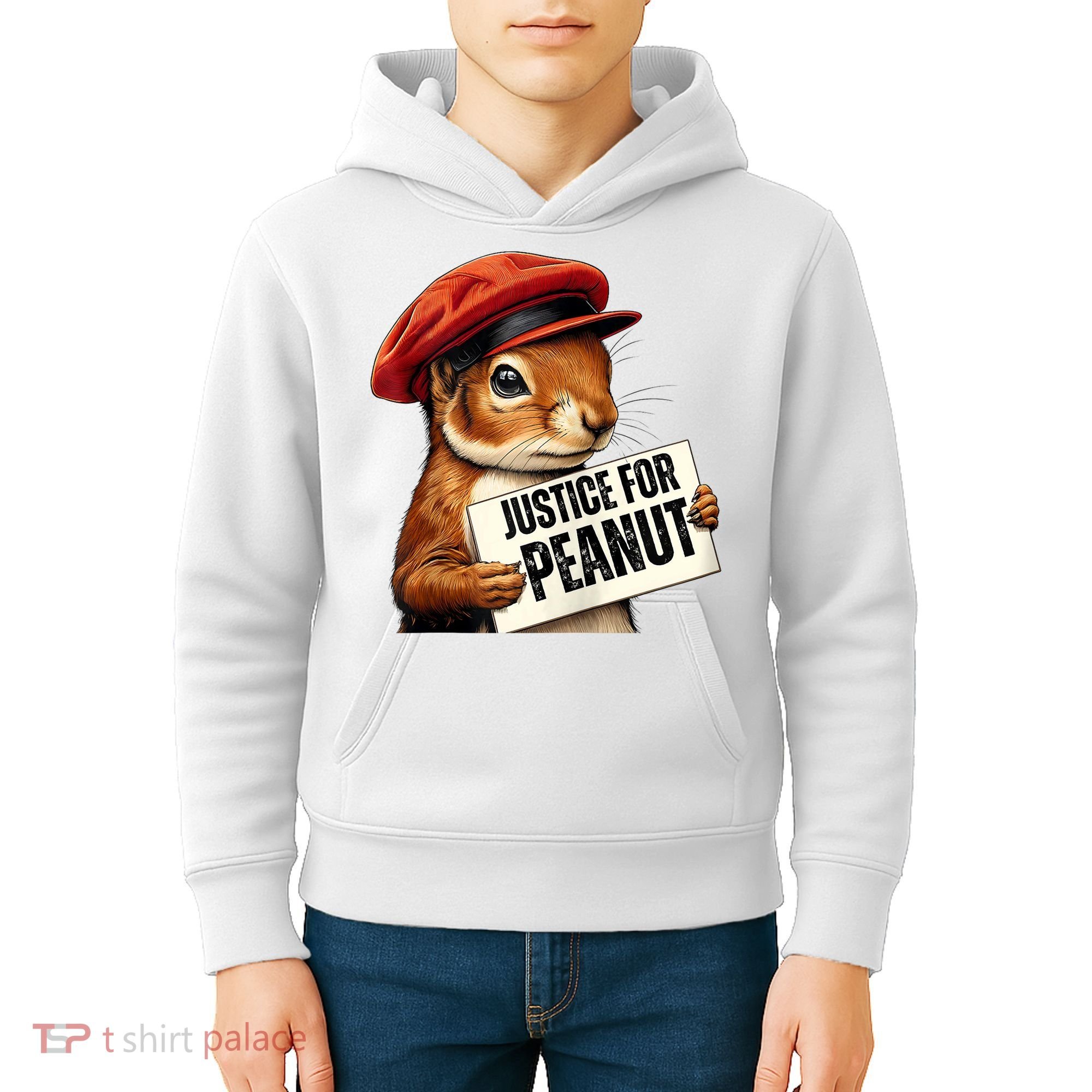 P’Nut Justice For Pnut Pnut Justice For Peanut The Squirrel Kids Hoodie