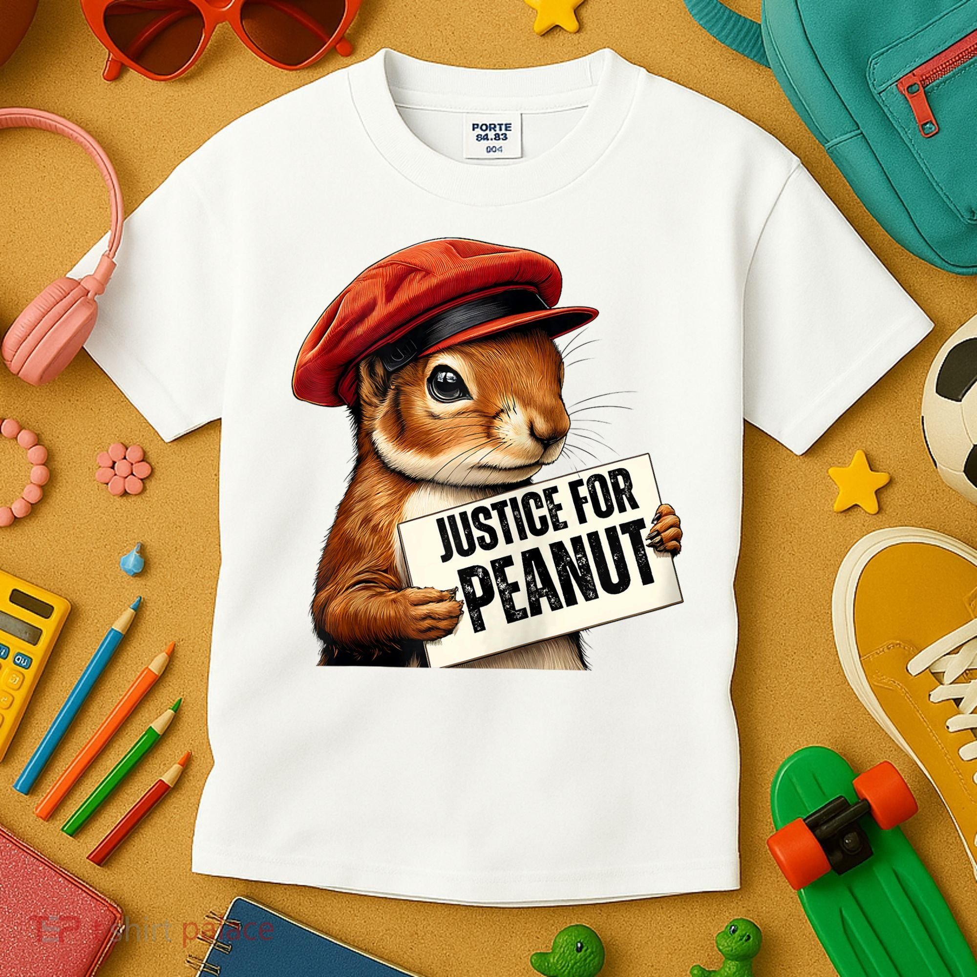 P’Nut Justice For Pnut Pnut Justice For Peanut The Squirrel Kids T-Shirt