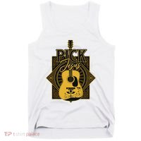 Pick Jesus Funny Christian Pastor Guitar Worship Leader Tank Top thumb 0
