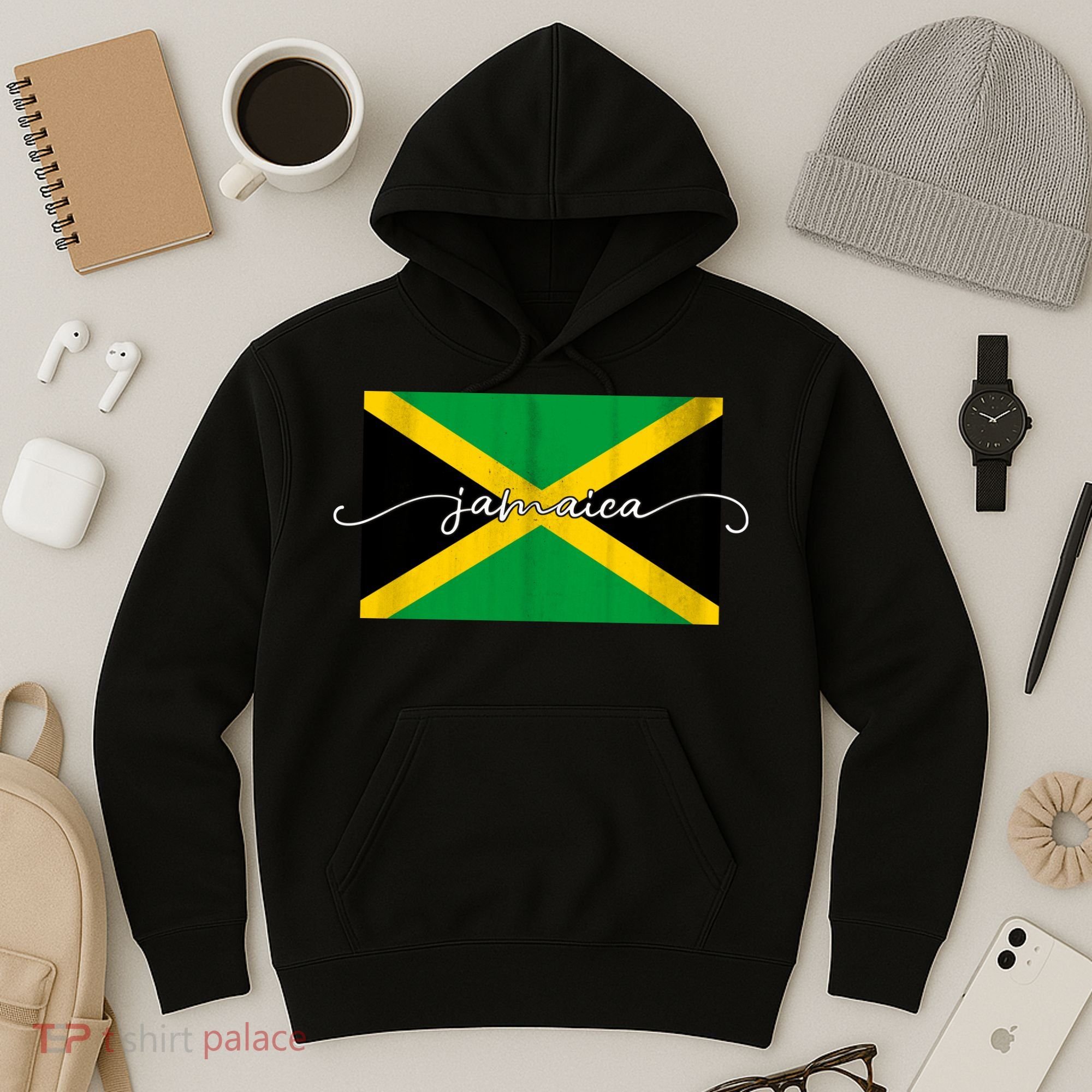 Proud Jamaican Flag Jamaica Pride Hoodie