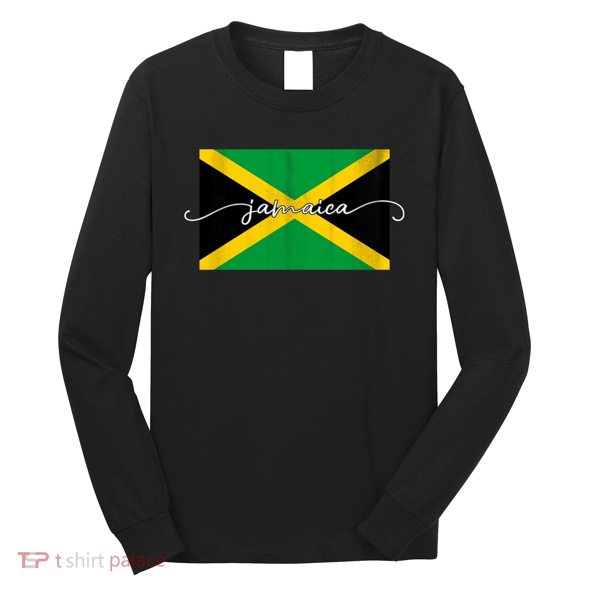 Proud Jamaican Flag Jamaica Pride Long Sleeve Shirt