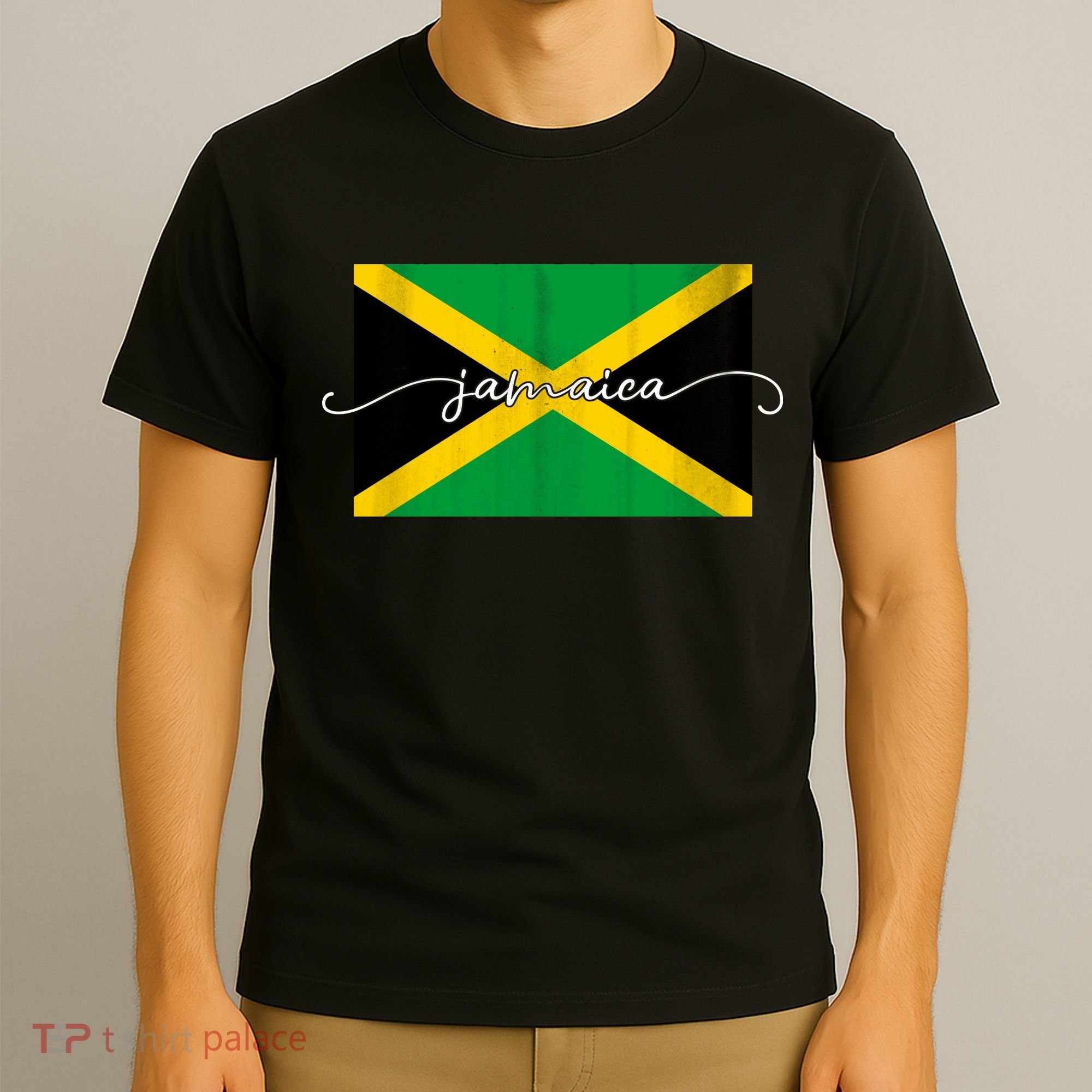 Proud Jamaican Flag Jamaica Pride T-Shirt