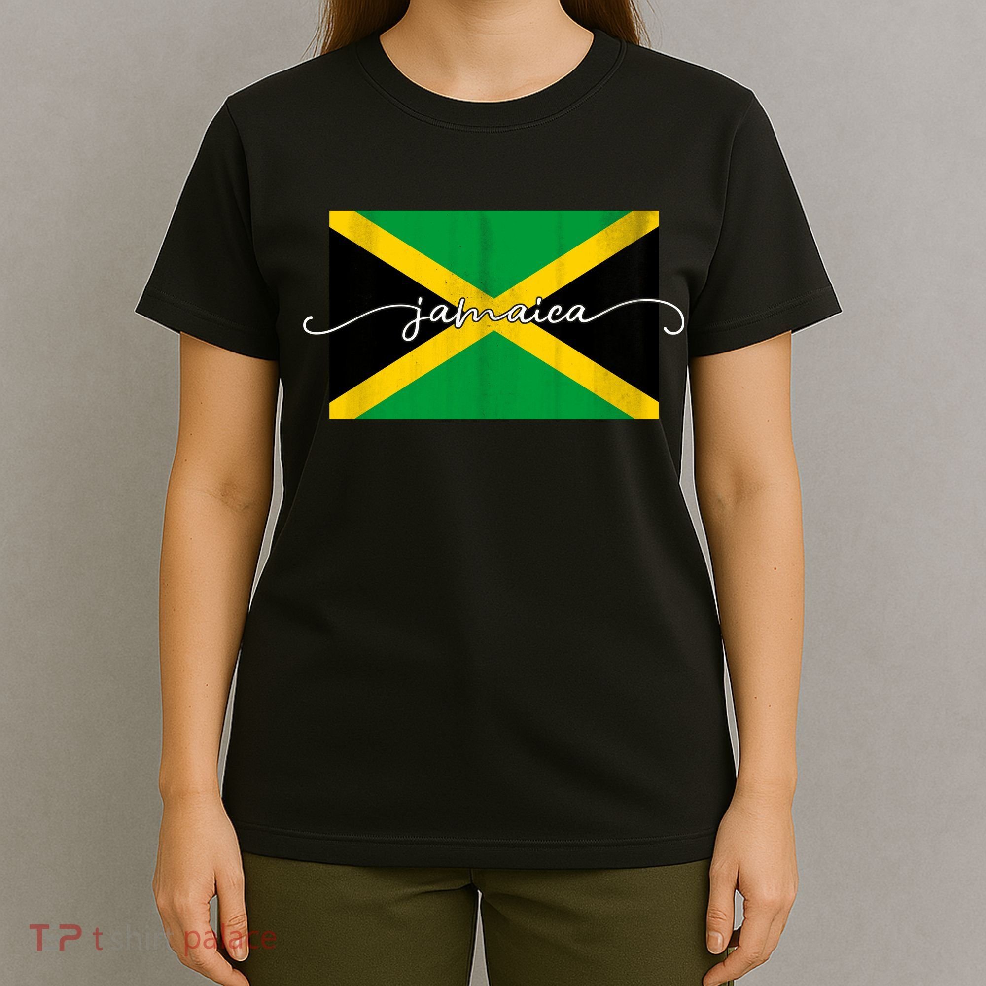 Proud Jamaican Flag Jamaica Pride T-Shirt