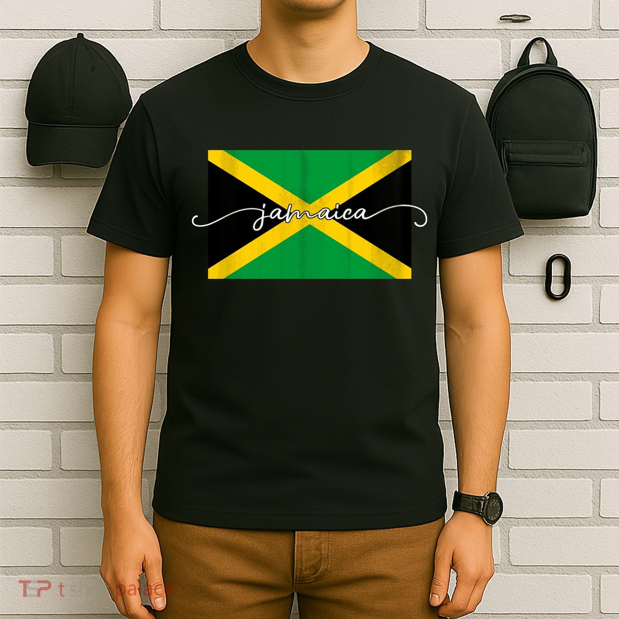 Proud Jamaican Flag Jamaica Pride T-Shirt