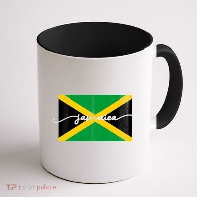 Proud Jamaican Flag Jamaica Pride Coffee Mug back